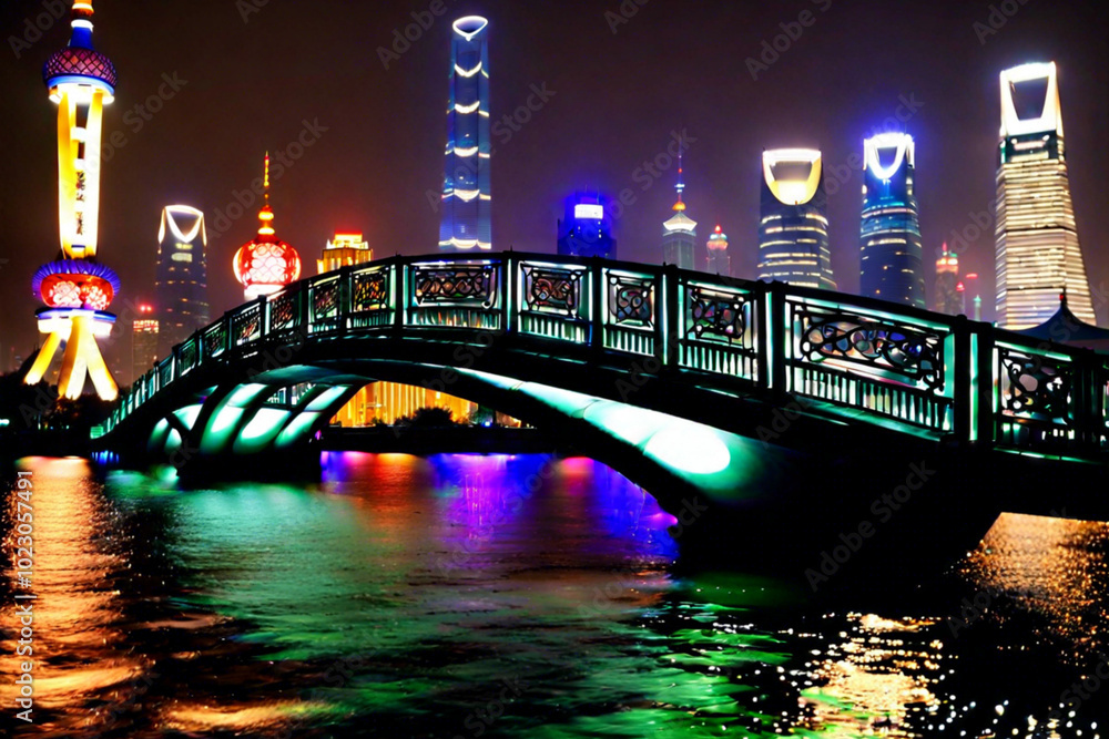 Obraz premium bridge over the river