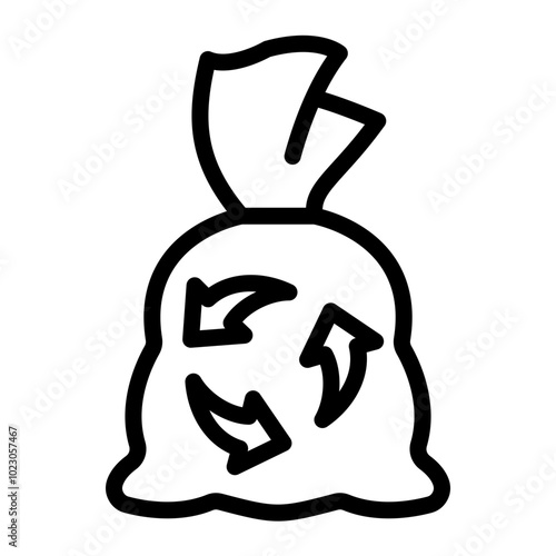 Trash Bags Vector Design Icon Style