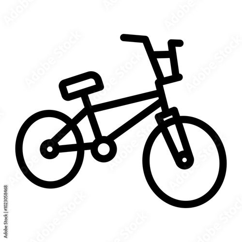 BMX Bike Vector Design Icon Style