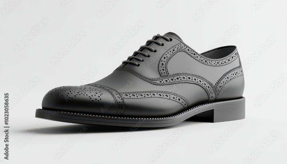Classic formal Oxfords showcased on a clean background for elegant footwear inspiration Classic formal Oxfords showcased on a clean background for elegant footwear inspiration