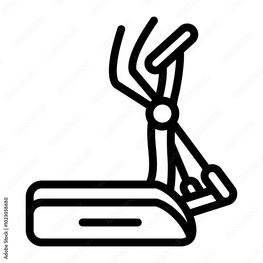 Elliptical Trainer Vector Design Icon Style