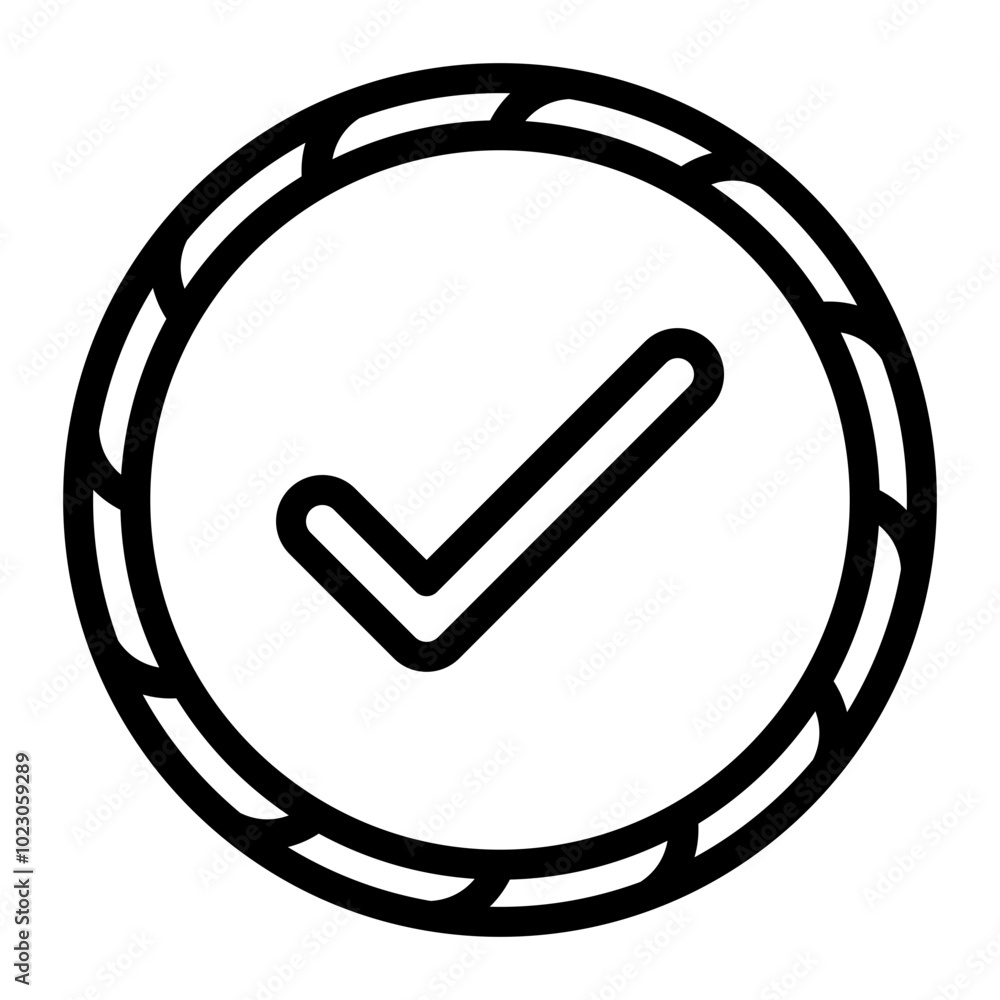 Checkmark Vector Design Icon Style Checkmark Vector Design Icon Style