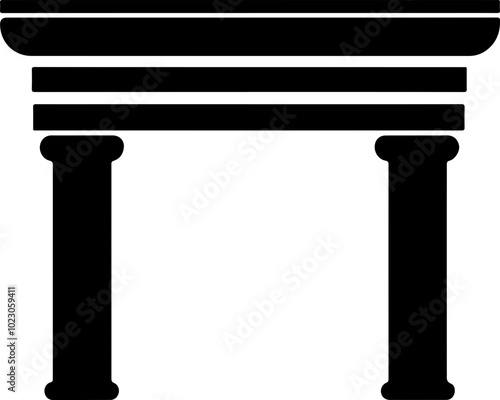 Vector Illustration of a Classic Architectural Column