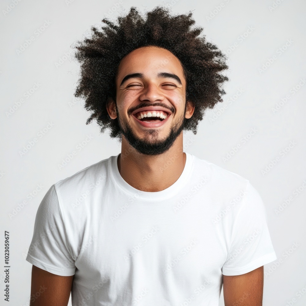 Laughing happy man portrait. Laughing happy man portrait.