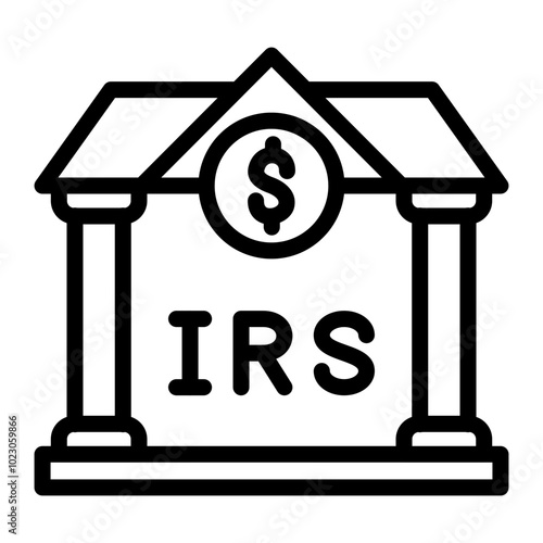 IRS Building Vector Design Icon Style
