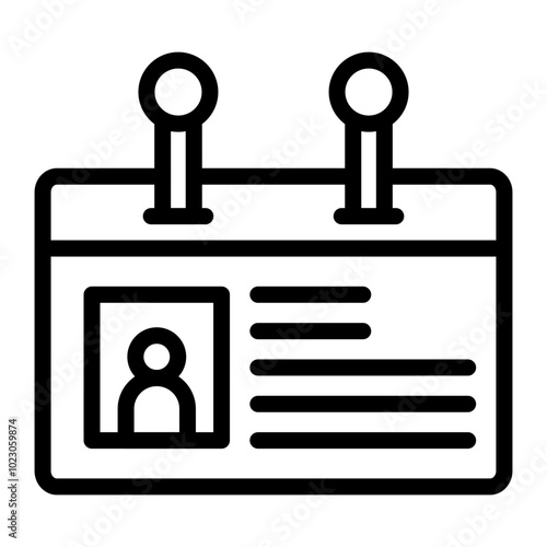 Taxpayer ID Vector Design Icon Style