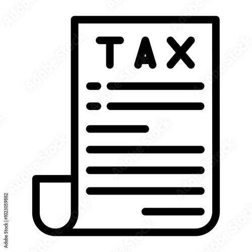 Tax Notice Vector Design Icon Style