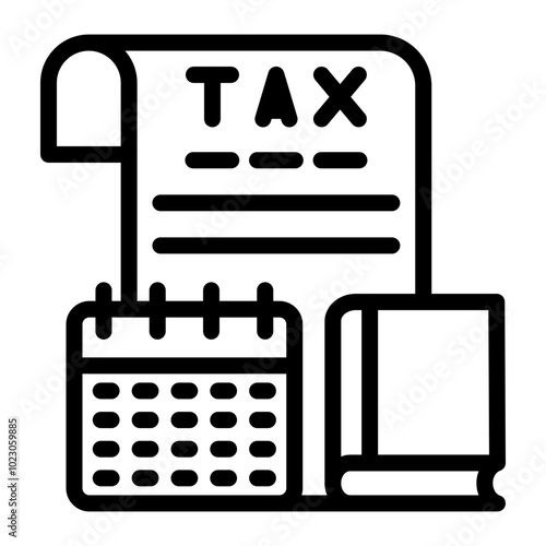 Tax Library Vector Design Icon Style