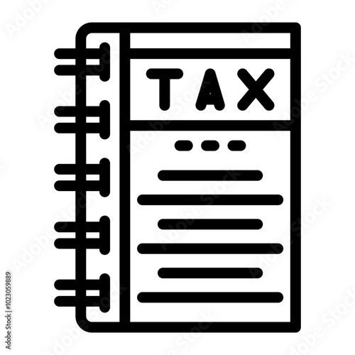 Tax Help Book Vector Design Icon Style