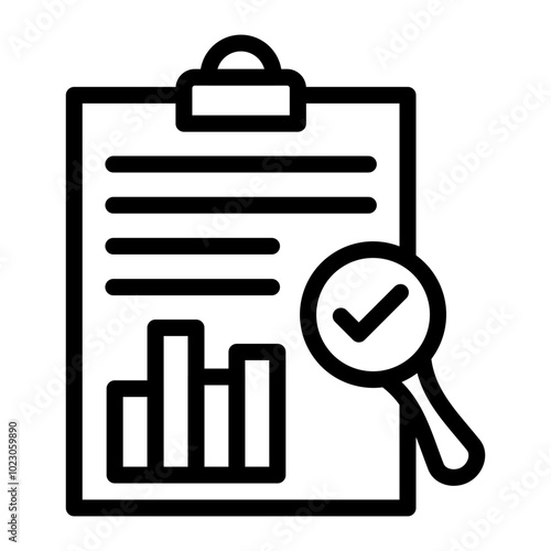 Audit Report Vector Design Icon Style