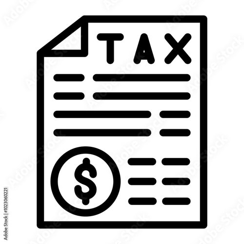 Tax Preparation Vector Design Icon Style