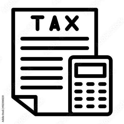 Tax Resolution Vector Design Icon Style