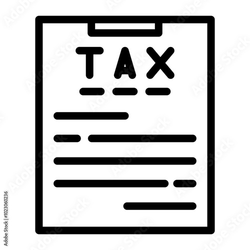 Tax Notice Vector Design Icon Style