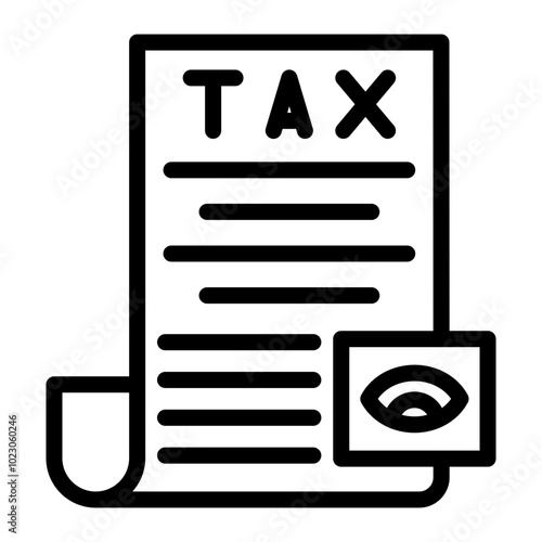 Tax Review Vector Design Icon Style