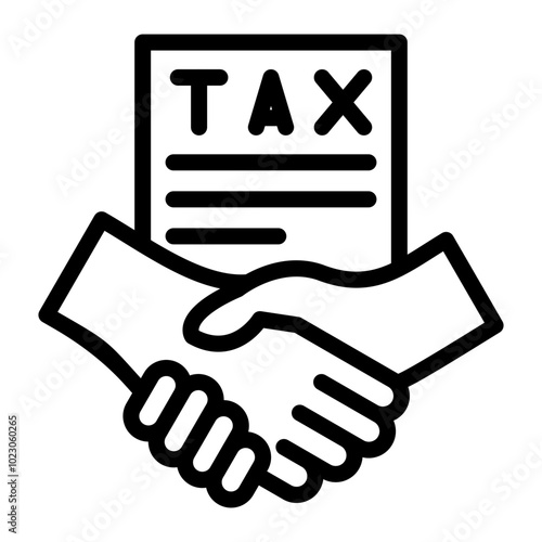 Tax Settlement Vector Design Icon Style