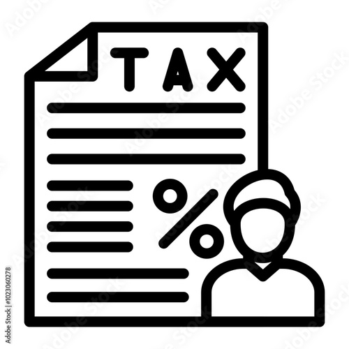 Tax Consultation Vector Design Icon Style