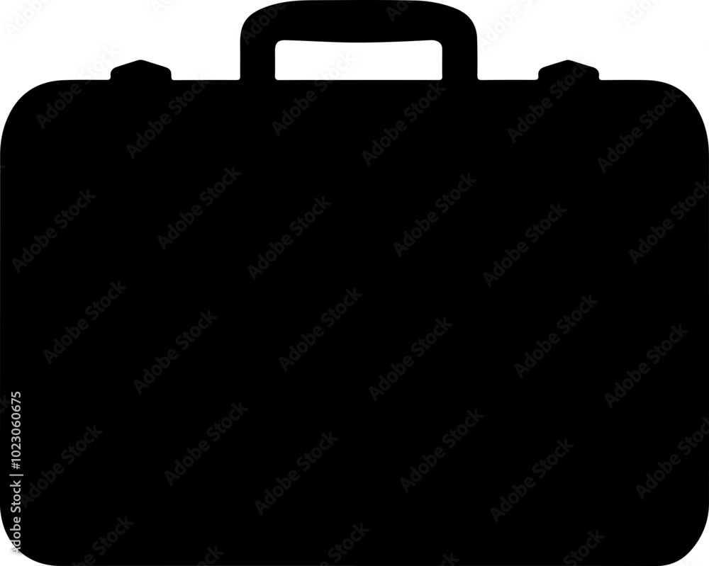 Minimalist Vector Briefcase Icon Design Minimalist Vector Briefcase Icon Design