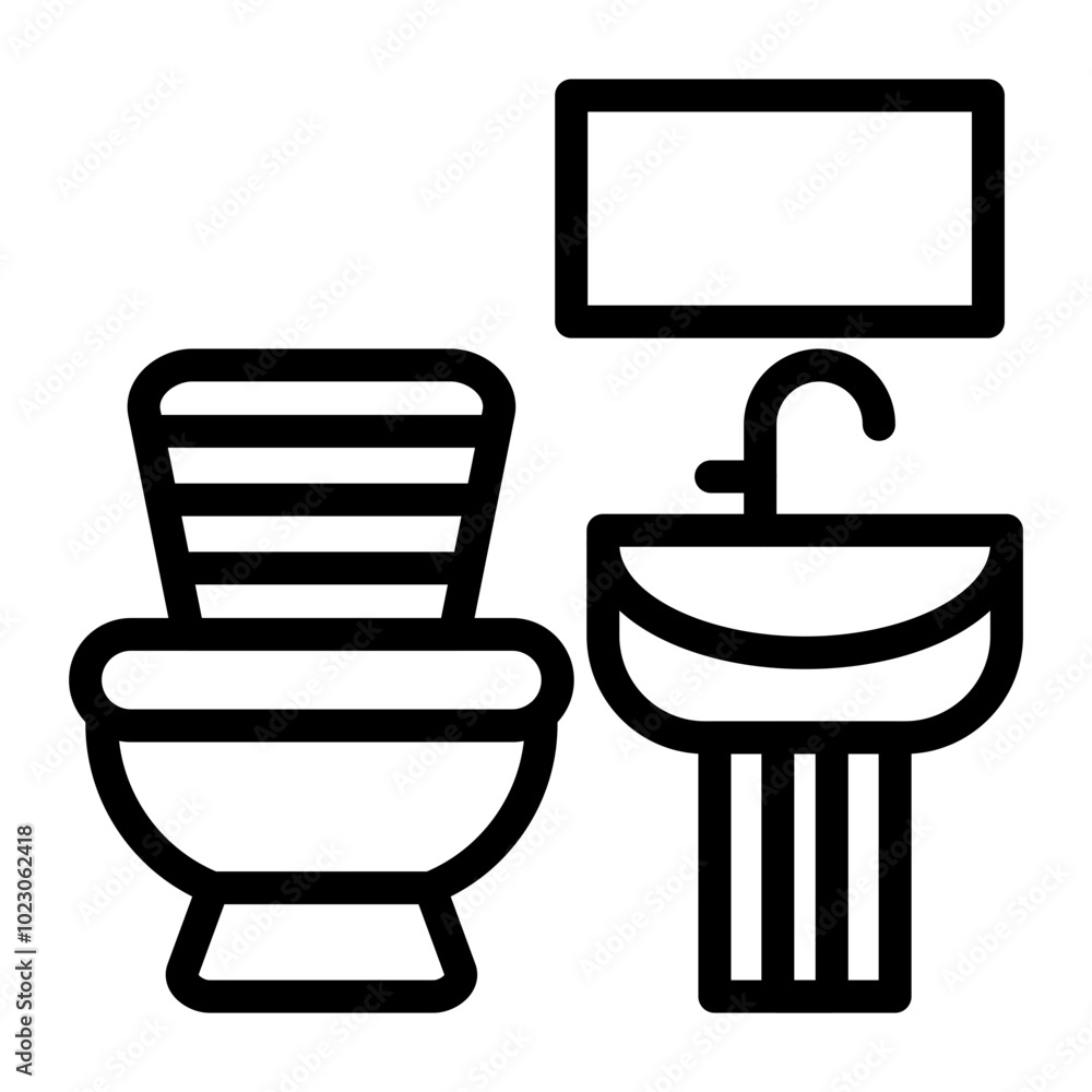 Bathroom Vector Design Icon Style Bathroom Vector Design Icon Style