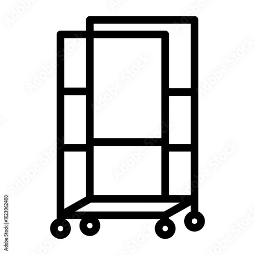 Drying Rack Vector Design Icon Style