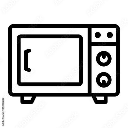 Microwave Vector Design Icon Style