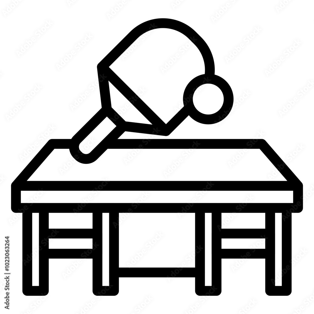 Ping Pong Table Vector Design Icon Style Ping Pong Table Vector Design Icon Style