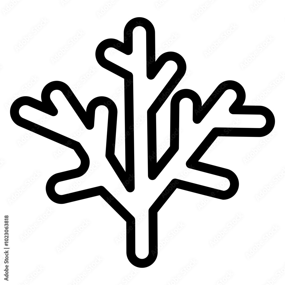 Coral Vector Design Icon Style Coral Vector Design Icon Style