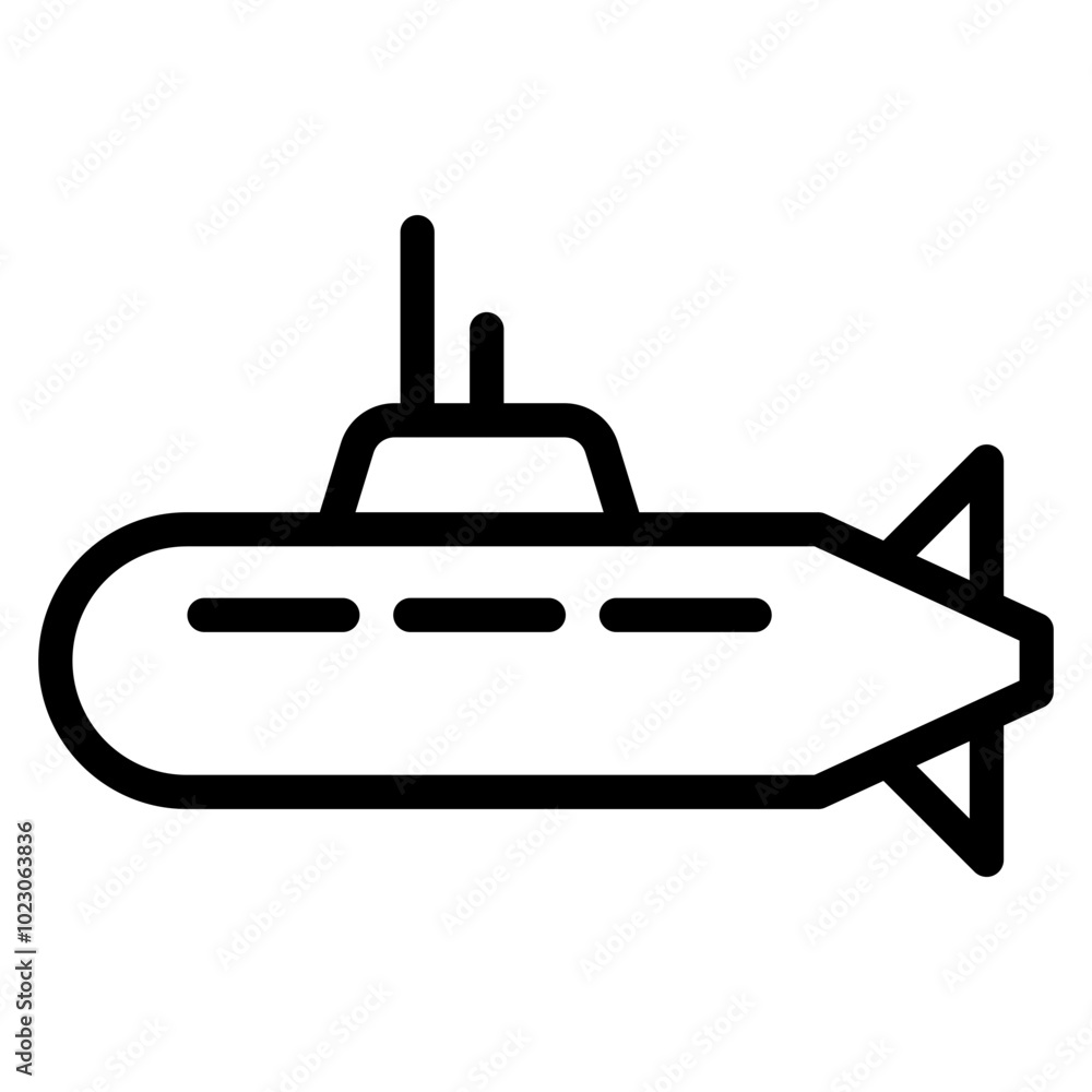 Submarine Vector Design Icon Style Submarine Vector Design Icon Style