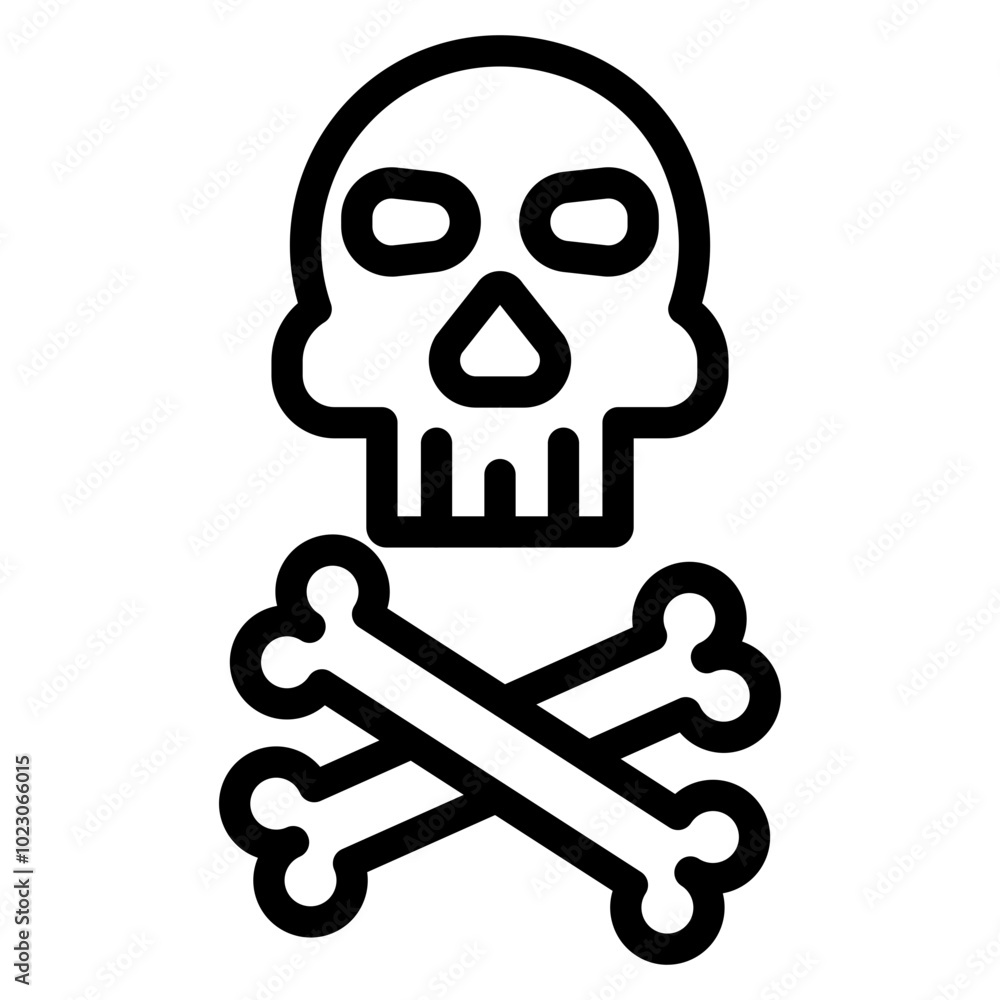 Skeleton Vector Design Icon Style Skeleton Vector Design Icon Style