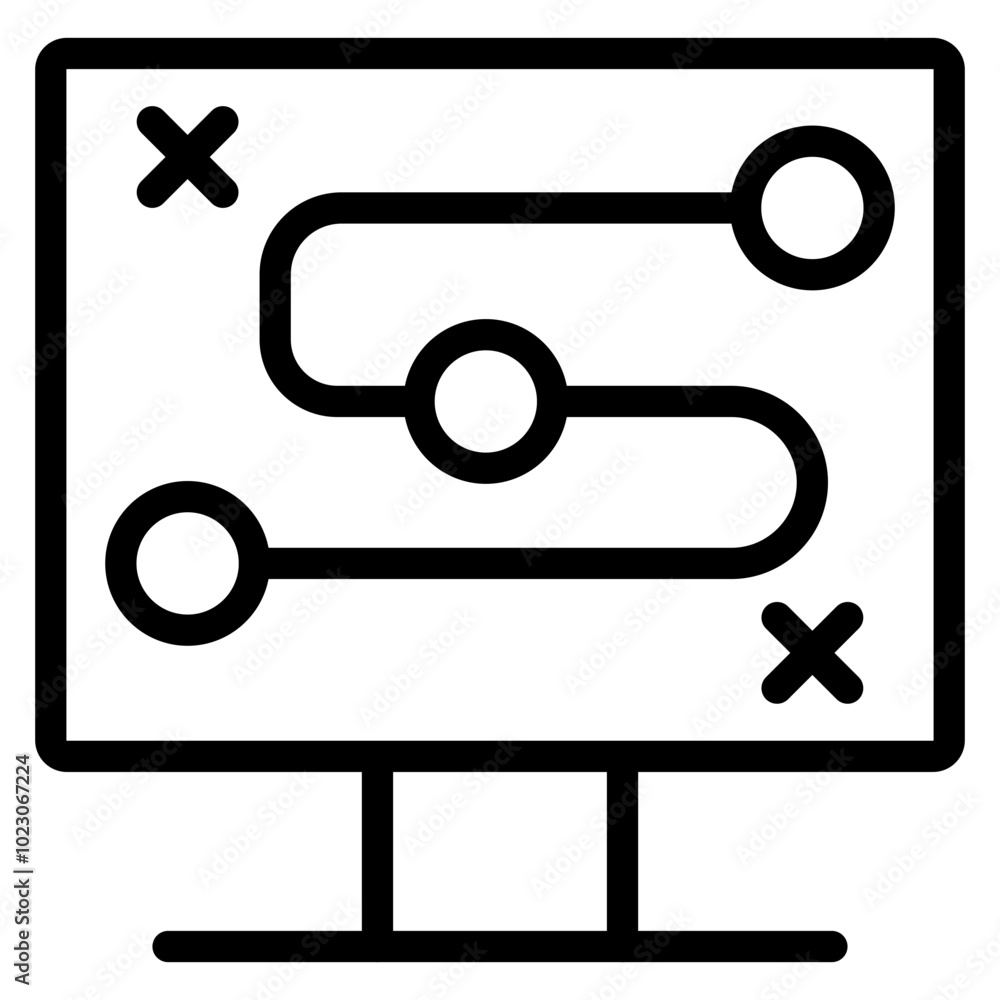 Digital Strategy Vector Design Icon Style Digital Strategy Vector Design Icon Style
