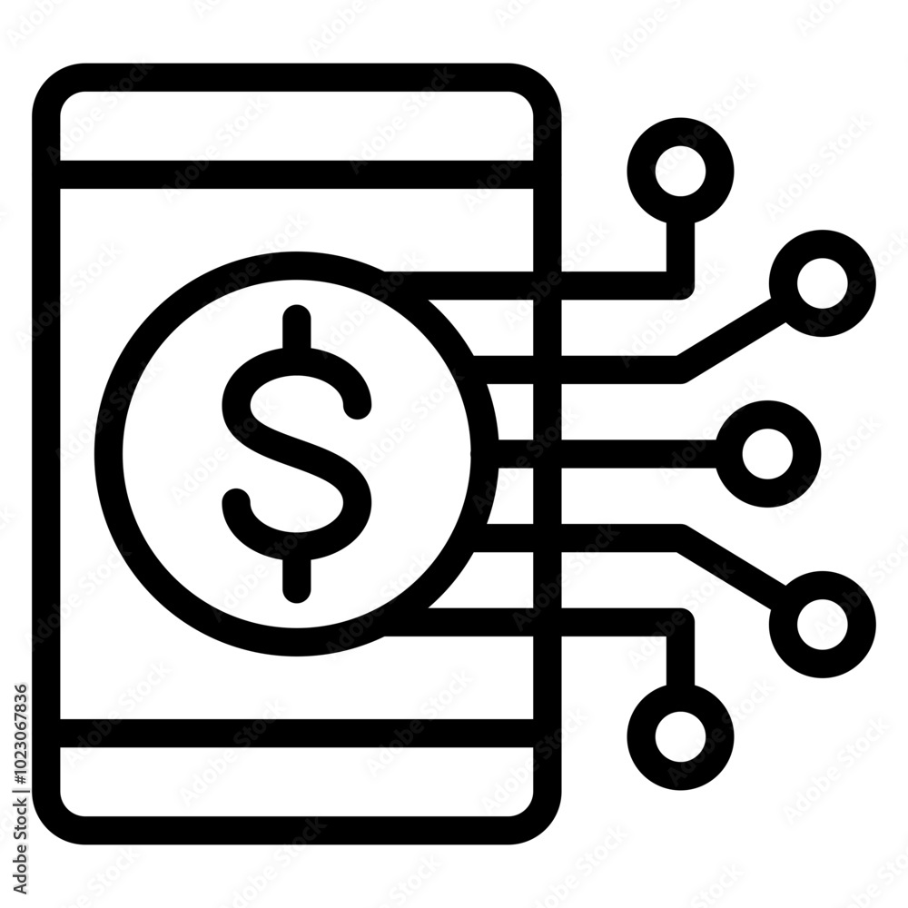 Digital Payment Vector Design Icon Style Digital Payment Vector Design Icon Style