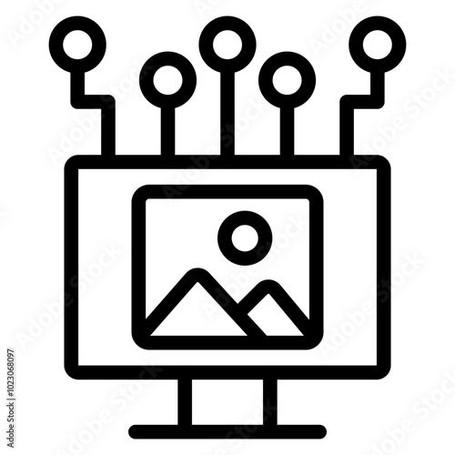 Digital Gallery Vector Design Icon Style