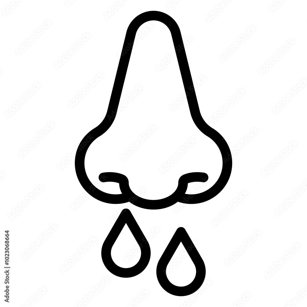Runny Nose Vector Design Icon Style Runny Nose Vector Design Icon Style