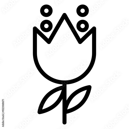 Pollen Vector Design Icon Style