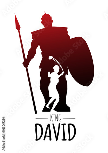 David vs. Goliath, Warriors Silhouette Logo
