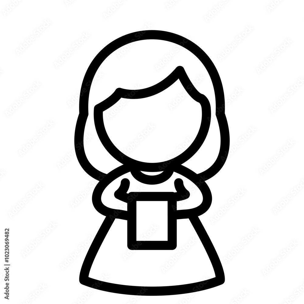 Caroler Vector Design Icon Style Caroler Vector Design Icon Style