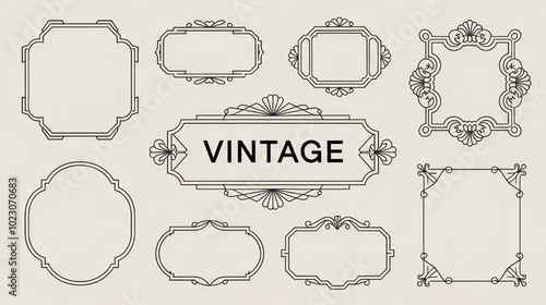set of vintage frames