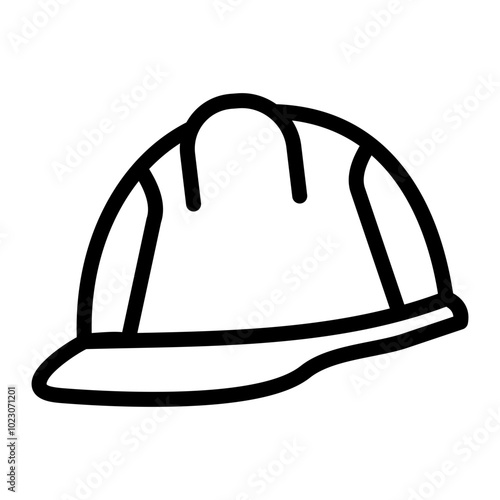 Engineer Hard Hat Vector Design Icon Style
