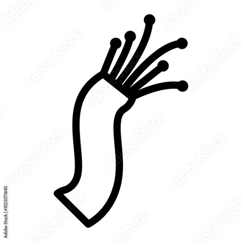 Fiber Optic Cable Vector Design Icon Style