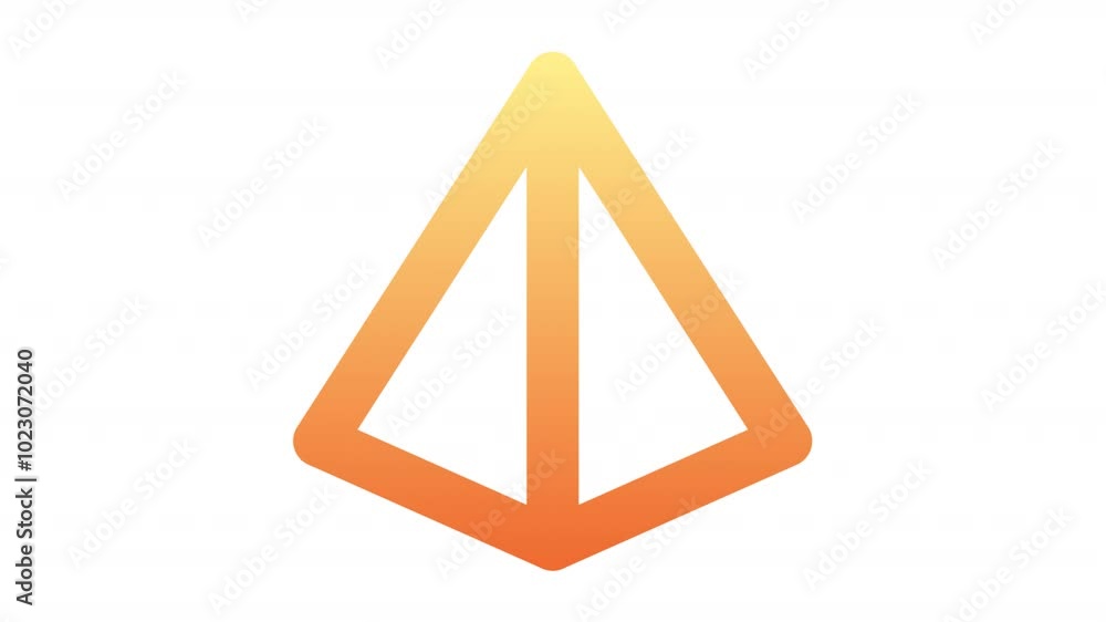 Pyramid animation for social media, presentations, videos, websites, etc. No background, Alpha channel Pyramid animation for social media, presentations, videos, websites, etc. No background, Alpha channel