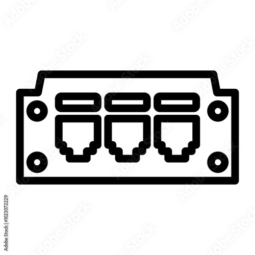Patch Panel Vector Design Icon Style