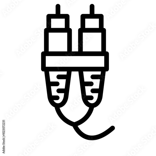 SC Connector Vector Design Icon Style
