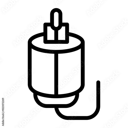 Toslink Connector Vector Design Icon Style