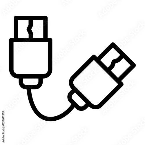 Micro USB Connector Vector Design Icon Style