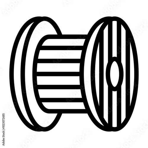 Cable Spool Vector Design Icon Style