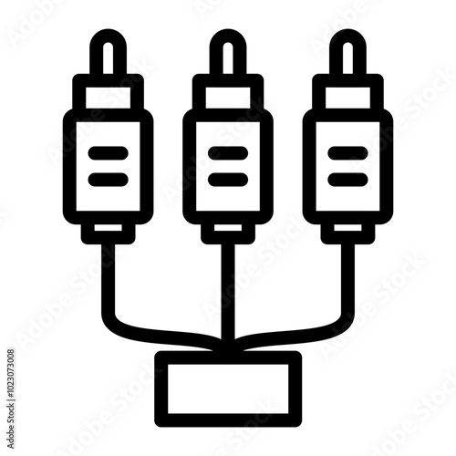 Cable Termination Vector Design Icon Style