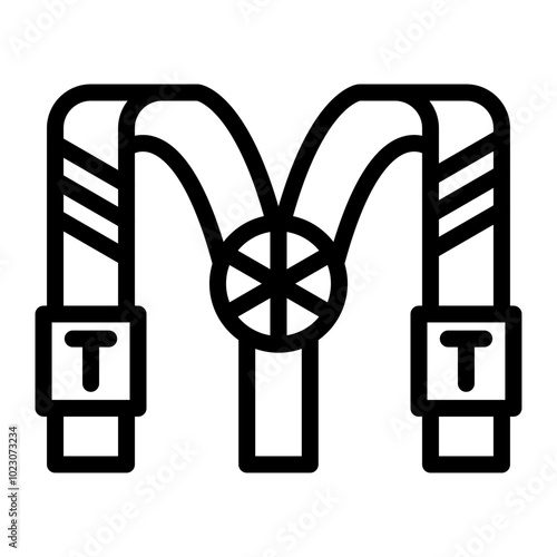 Suspenders Vector Design Icon Style