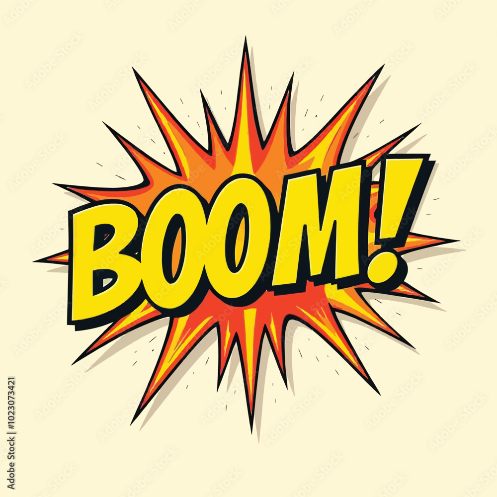 Boom Comic Text Speech Bubble Vector With The Text BOOM And Exclamation Mark Vector Illustration Boom Comic Text Speech Bubble Vector With The Text BOOM And Exclamation Mark Vector Illustration