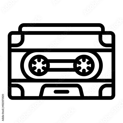 Cassette Tape Vector Design Icon Style