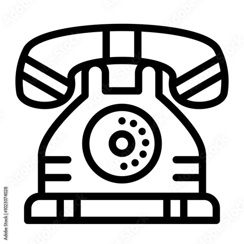 Retro Phone Vector Design Icon Style