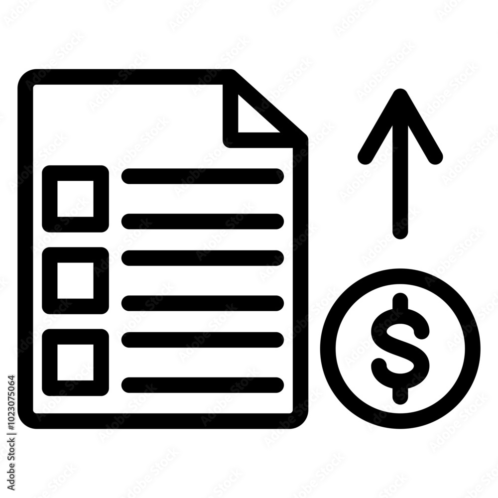Procure Flow Vector Design Icon Style Procure Flow Vector Design Icon Style